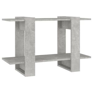 vidaXL Book Cabinet/Room Divider Concrete Grey 80x30x51 cm