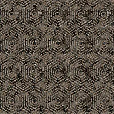 DUTCH WALLCOVERINGS Wallpaper Geometric Brown and Black