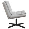 vidaXL Swivel Chair Cloud Grey 63 x 75 x 76 cm Fabric