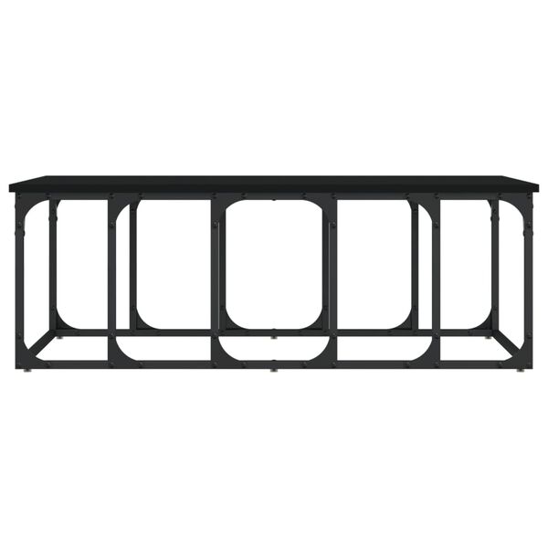 vidaXL Coffee Table Black 100x50x35.5 cm Engineered Wood
