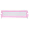 vidaXL Toddler Safety Bed Rail Pink 120x42 cm Polyester