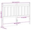 vidaXL Headboard with Headboard Wax Brown 155.5 x 100 cm