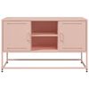vidaXL TV Cabinet Pink 100.5x39x60.5 cm Steel