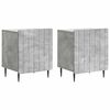 vidaXL Bedside Cabinet 2 pcs Concrete Grey 43 x 34.5 x 52 cm