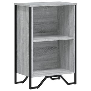 vidaXL Bookcase Grey Sonoma 50x31x74,5 cm Engineered Wood