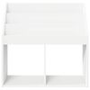 vidaXL Kids Bookshelf White 72.5 x 29.5 x 69 cm Engineered Wood
