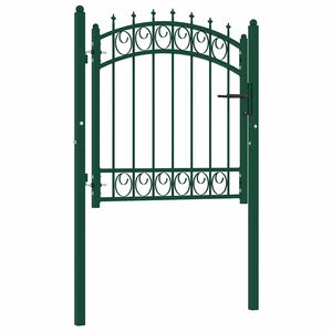 vidaXL Fence gates EMMEN 104 x 97 cm Lockable Powder-coated steel