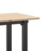 vidaXL Dining Table O-Frame 80x50x75 cm Solid Wood Pine and Steel