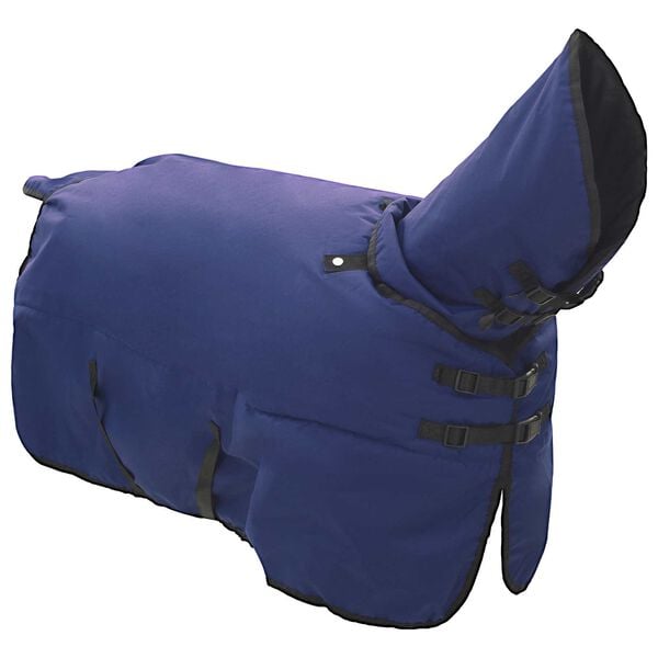 vidaXL Horse Blanket Full Navy Blue 165 cm Polyester
