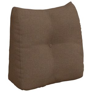vidaXL Back Pillow Brown 45 x 24 x 50 cm Fabric