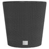 vidaXL Planter with Removable Inner Anthracite 35 / 37.5 L PP Rattan
