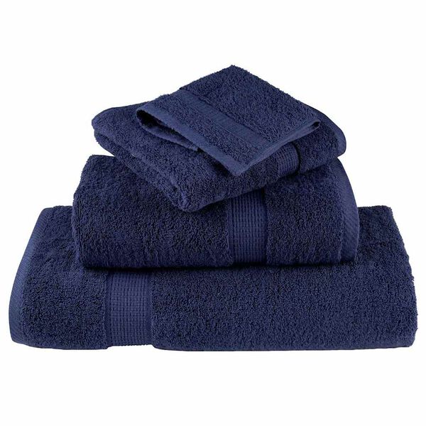 vidaXL Guest Towel SOLUND Navy Blue Cotton