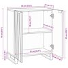 vidaXL Sideboard White 60 x 33.5 x 75 cm Solid Mango Wood
