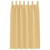 vidaXL Blackout Curtains with Rings 2 pcs Beige 175 x 140 cm Polyester