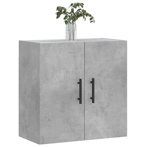 vidaXL Wall Cabinet Concrete Grey 60x31x60 cm Engineered Wood
