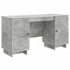 vidaXL Desk Concrete Grey Engineered Wood 142.5 x 50 x 75 cm