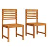 vidaXL Garden Chair 2 pcs Brown 50 x 50 x 91cm Solid Acacia wood