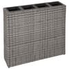 vidaXL Raised Bed | Grey | Poly rattan frame | Medium | Planters | Planter