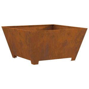 vidaXL Fire Pit Brown 80 x 80 x 40 cm Steel