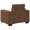 vidaXL Sofa Brown 100 x 80 x 80 cm Fabric
