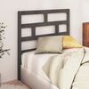 vidaXL Bed Headboard Grey 106x4x100 cm Solid Wood Pine