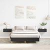 vidaXL Bed Frame No Mattress Black 120x200 cm Engineered Wood