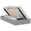 vidaXL Storage Bed with Storage Light Grey 90 x 190 cm Fabric