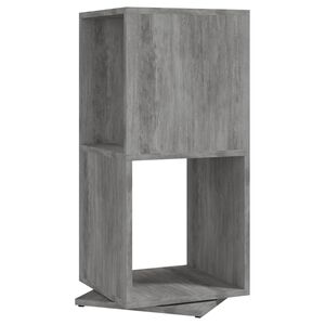 vidaXL Rotating Cabinet | Concrete grey | Engineered wood | Medium | Rotatable