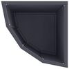 vidaXL Corner Planter Anthracite 30 x 30 x 50 cm Steel