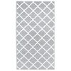 vidaXL Runner Rug BCF Grey and White 100x200 cm