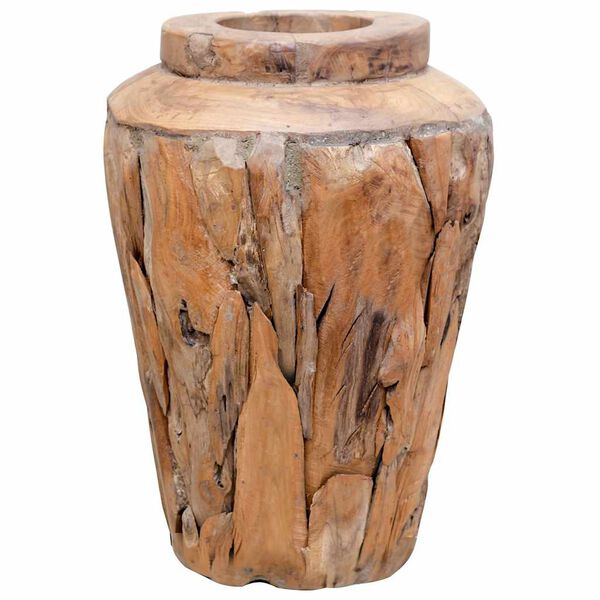 vidaXL Decoration Vase 40x60 cm Solid Teak Wood