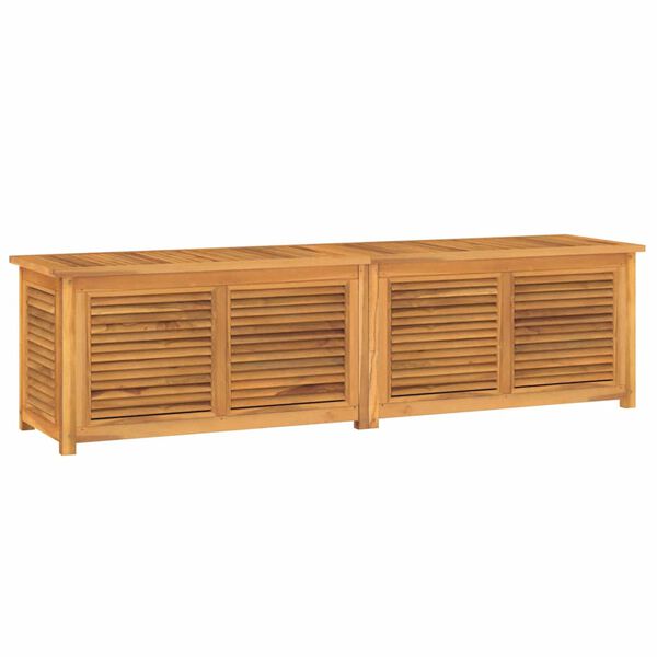 vidaXL Garden Storage Box with Bag 200x50x55 cm Solid Wood Teak