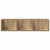 vidaXL CD Wall Shelf Artisan Oak 75x18x18 cm Engineered Wood