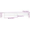 vidaXL Monitor Stand Honey Brown 100x27x15 cm Solid Wood Pine