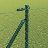 vidaXL Fence Post Green 100 x 1.5 m (50 mm mesh) Steel and PVC