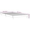 vidaXL Bed Frame without Mattress Brown Oak 100x200 cm Engineered Wood