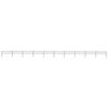 vidaXL Garden Fence with Spear Top Steel 1673x60 cm Black