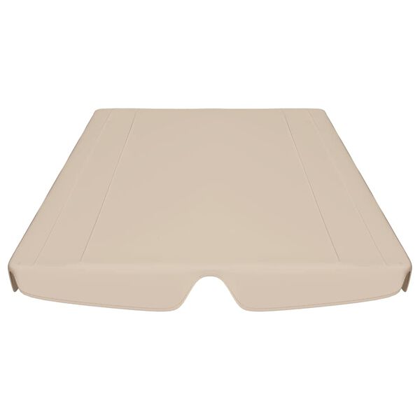 vidaXL Replacement Canopy for Garden Swing Beige 150/130x105/70 cm