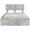 vidaXL Bed Frame Concrete Grey 135 x 190 cm Engineered Wood