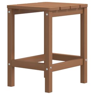 vidaXL Garden Table | Brown | HDPE (High Density Polyethylene), Steel
