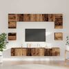 vidaXL TV Cabinet Set Wall-mounted 8 pcs Old Wood Engineered Wood