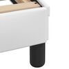 vidaXL Bed Frame without Mattress "Zadar" White 160x200 cm Faux Leather