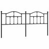 vidaXL Metal Replace Headboard Black 193 cm
