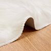 vidaXL Faux Sheepskin Rug Tafalla White &Oslash; 120 cm Polyester
