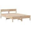 vidaXL Bed Frame without Mattress 120x190 cm Small Double Solid Wood Pine