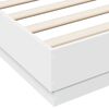 vidaXL Bed Frame without Mattress White 140x200 cm