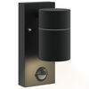 vidaXL Outdoor Wall Light Black 6.5 x 10.5 x 16 cm Stainless steel