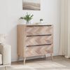 Finori Drawer Cabinet Lusk 03A Sonoma Oak 80x38.5x87 cm