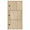 vidaXL Bookcase Sonoma Oak 40x24x77 cm Engineered Wood