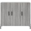 vidaXL Sideboard Grey Sonoma 90x34x80 cm Engineered Wood